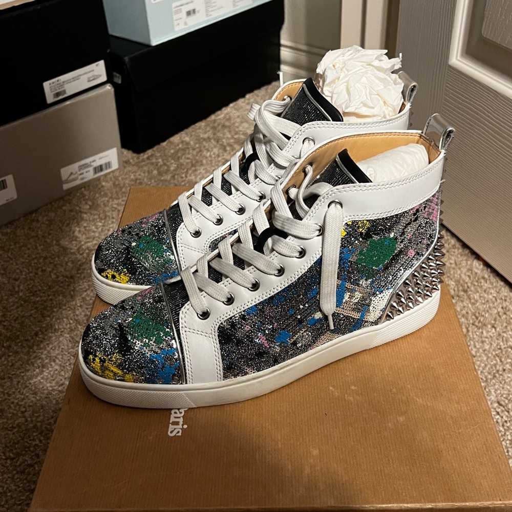 Christian Louboutin High-top Spike Sneaker